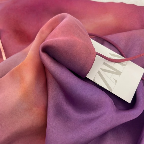 New - Purple pink ombre satin like top Zara collection host pick ๐๐๐ฅณ๐ - Picture 10 of 12